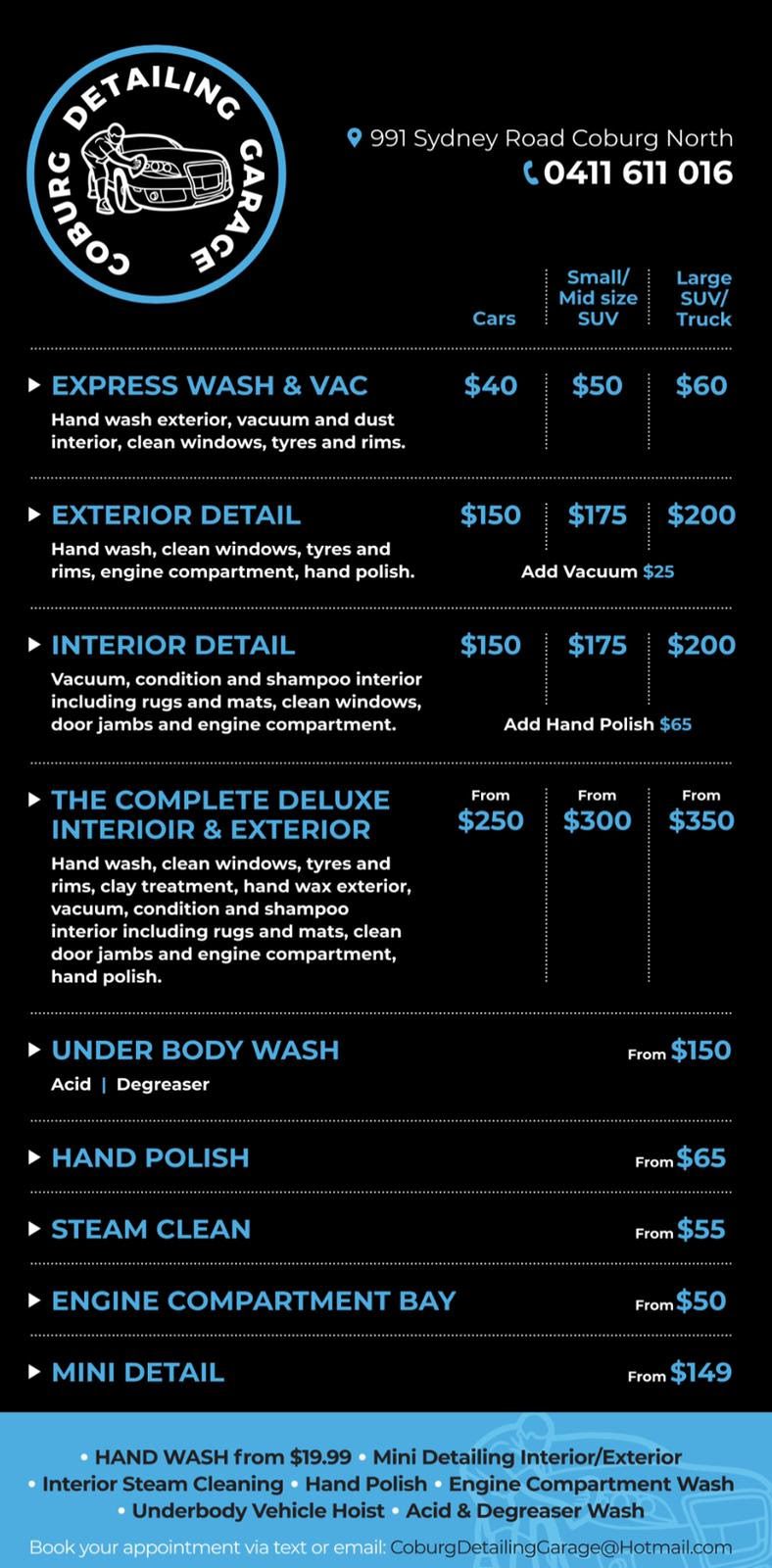 Coburg Detailing Garage