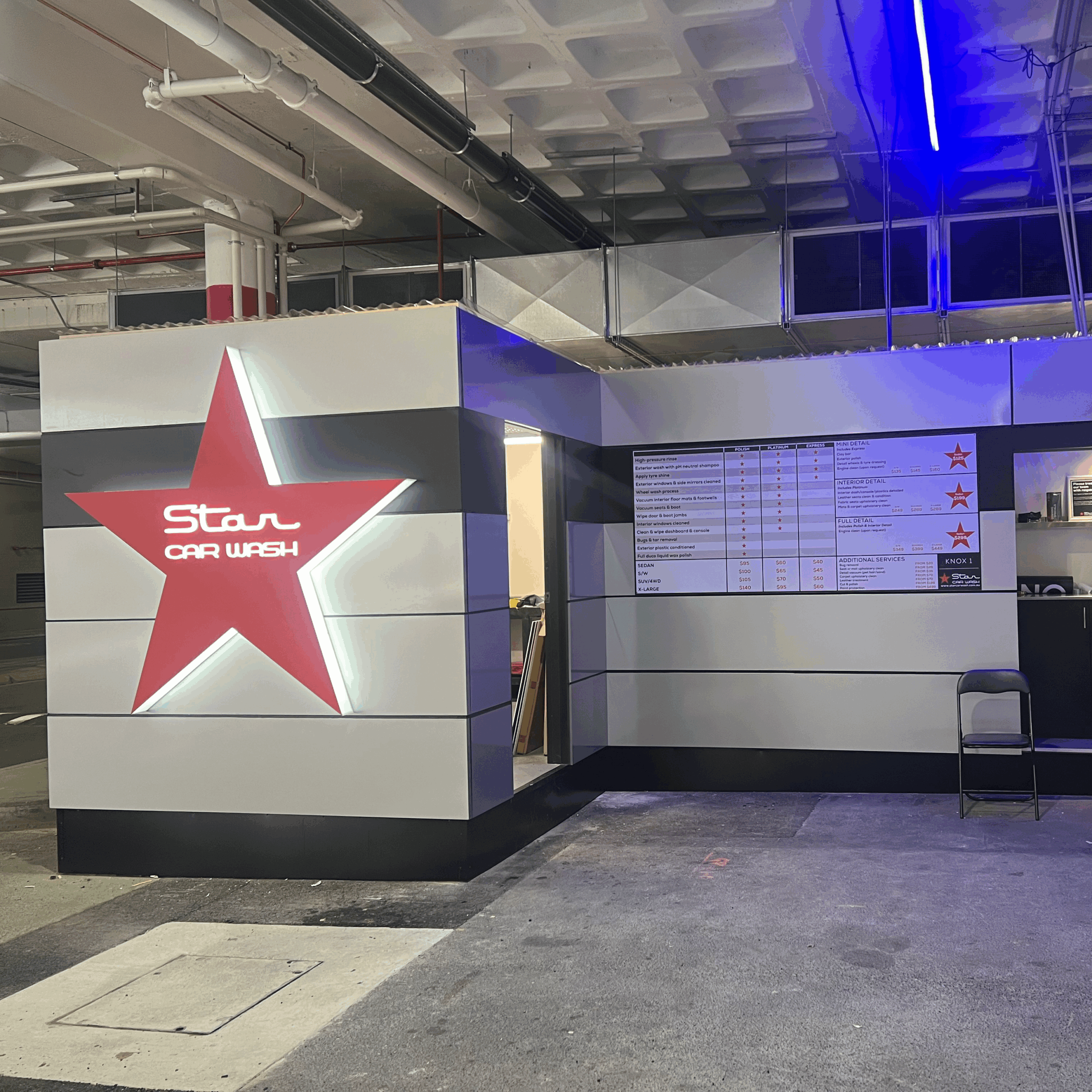 Star Car Wash – Westfield Knox Aqua Car Park